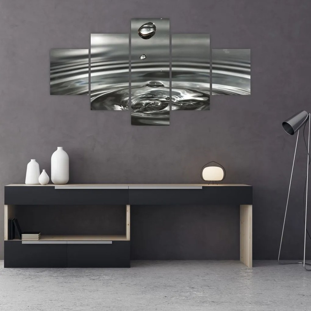 Obraz kropli wody (125x70 cm)