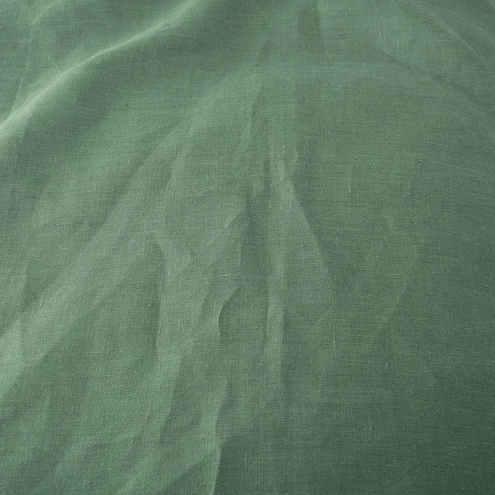 Komplet pościeli lnianej Linen 200x200cm green