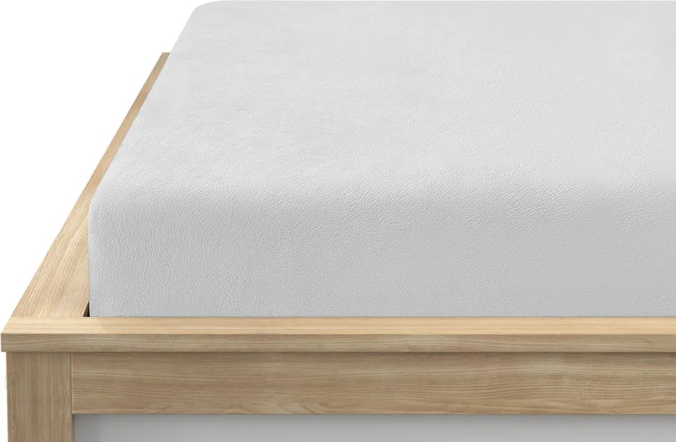 PrzytulneMieszkanie.pl Prześcieradło z mikropluszu SOFT 200x220 cm białe