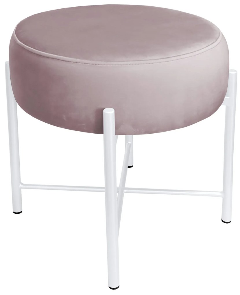 Taboret Pola noga metalowa biała MG55