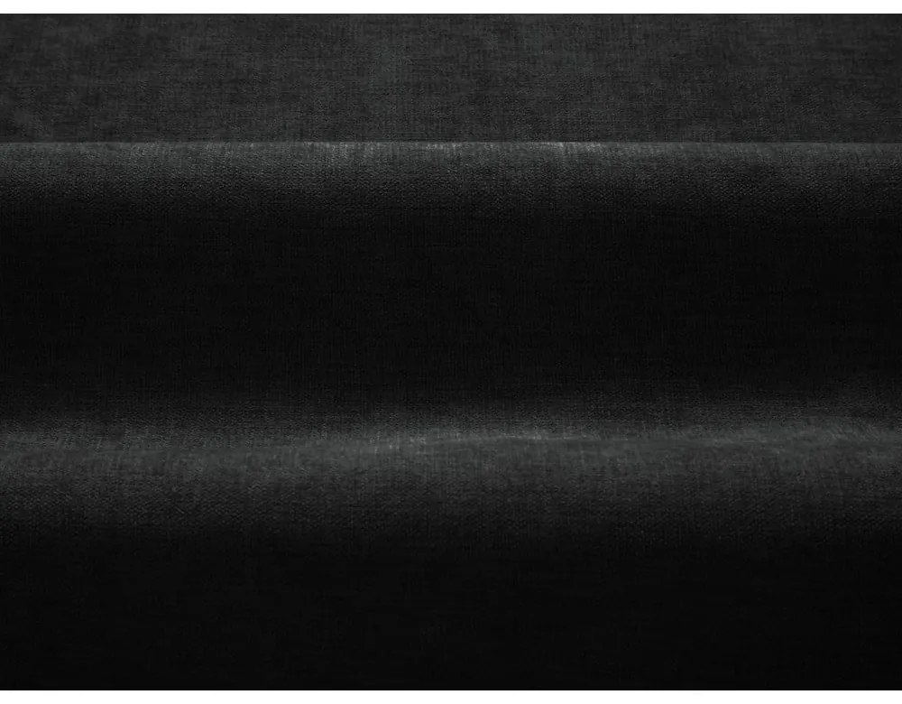 Czarne tapicerowane łóżko dwuosobowe ze schowkiem ze stelażem 200x200 cm Juno – Windsor &amp; Co Sofas