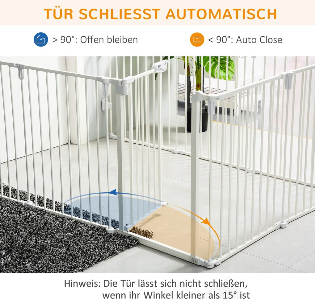 PawHut PewHut szczeniak wylewka zewnętrzna obudowa dla psów ze składanymi drzwiami, elastyczne 8 paneli