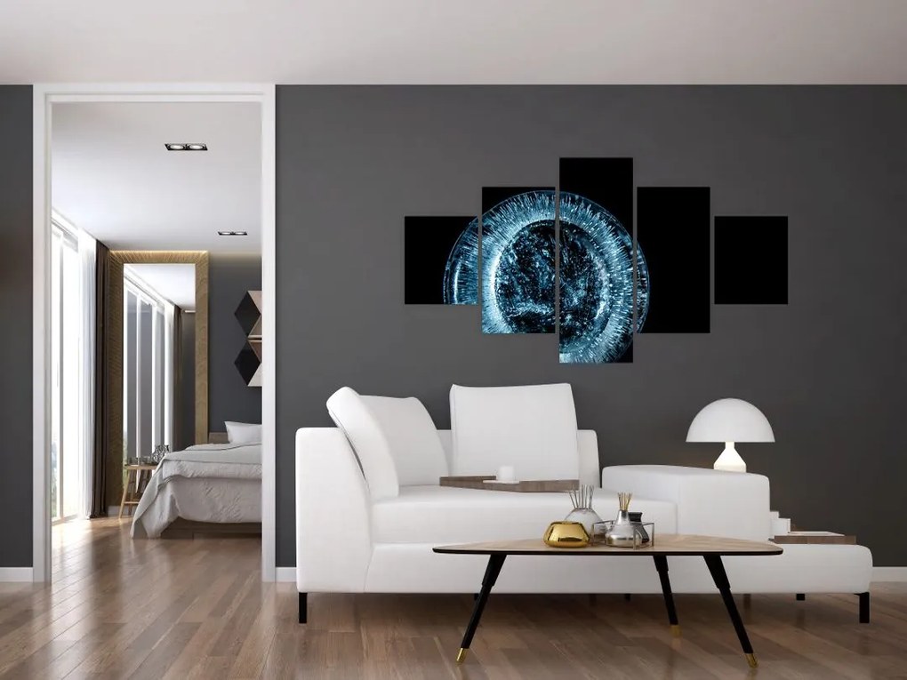 Obraz kropli lodu (125x70 cm)