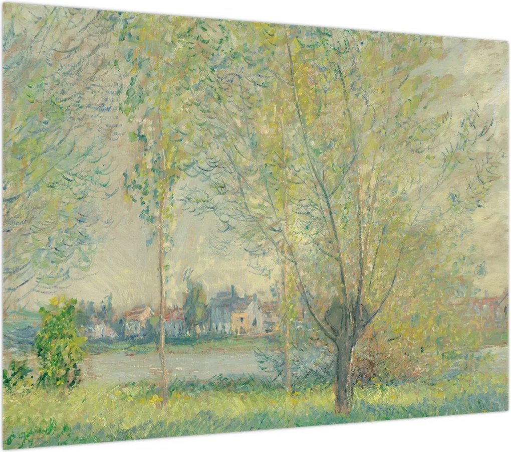 Obraz na szkle - Claude Monet, The Willows, reprodukcje (70x50 cm)