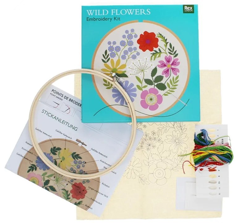 Zestaw do haftowania Wild Flowers – Rex London
