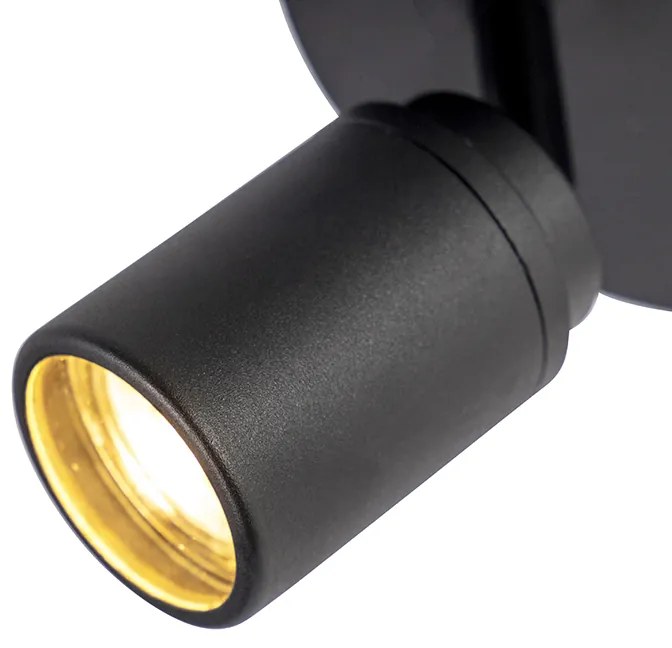 Inteligentny reflektor łazienkowy czarny IP44 z 3 WiFi GU10 - Ducha Nowoczesny Oswietlenie wewnetrzne