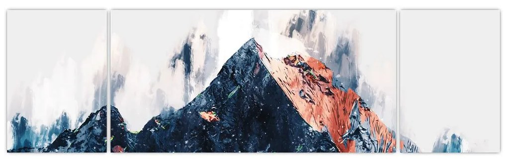 Obraz - Abstrakcyjna góra (170x50 cm)