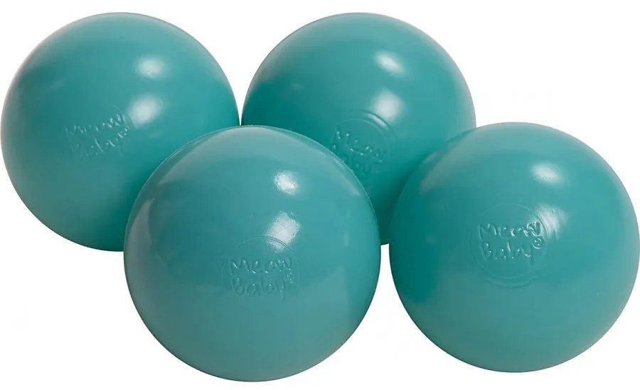 Plastikowe piłeczki do suchego basenu 7cm, 50 szt, turkusowe - meowbaby®
