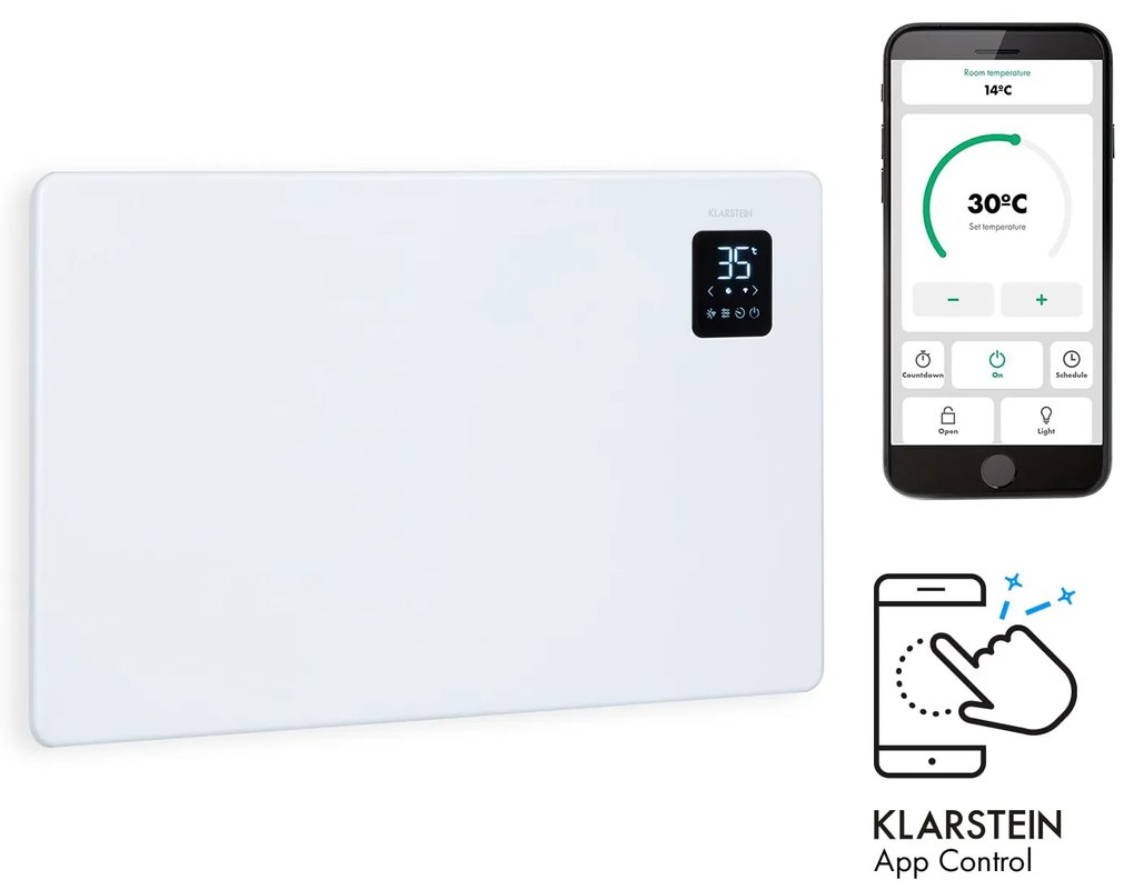 Klarstein Bansin Smart 1500W 15m² Konwektor Biały