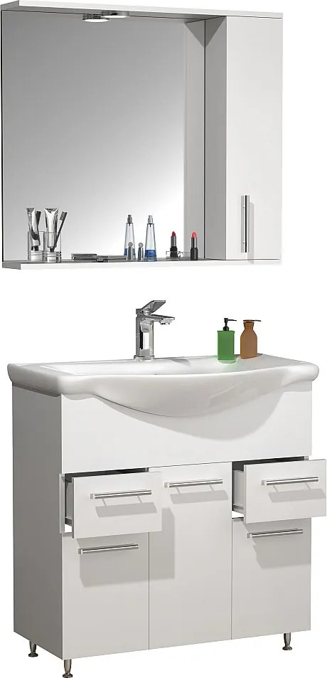 umywalka do mebli łazienkowych Lisalo Biały W. 152 x S. 75 x G. 45 cm