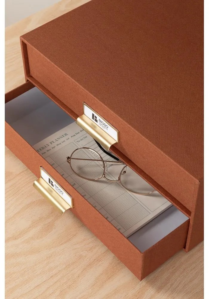 Kartonowy organizer z szufladką Birger Restore Paper Laminate – Bigso