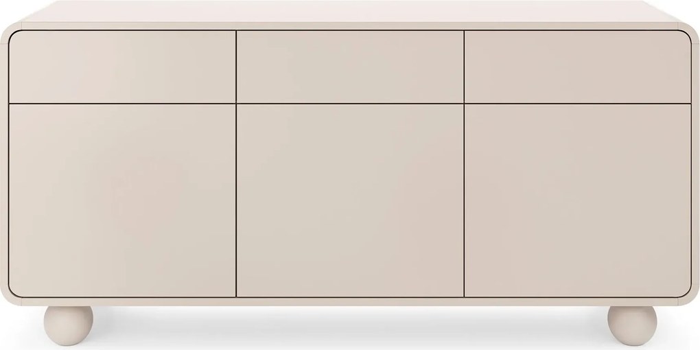 Duża kaszmirowa komoda na kulistych nóżkach A1-R24