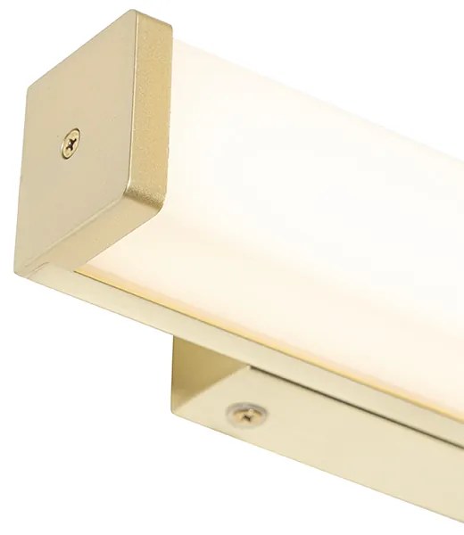 Lampa ścienna do łazienki mosiądz 32 cm z LED IP44 - Cascada Nowoczesny Oswietlenie wewnetrzne