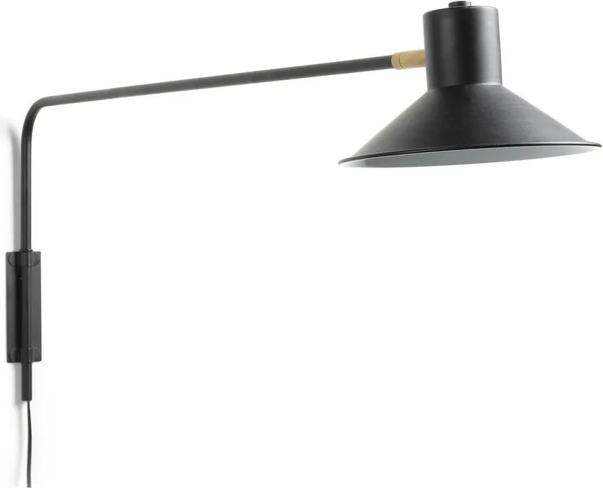 Czarny kinkiet ø 20 cm Aria – Kave Home