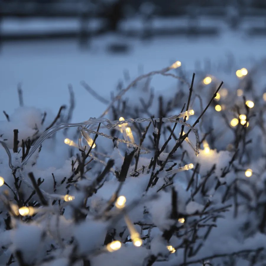 Osiemdziesięcio-diodowe transparentne lampki LED