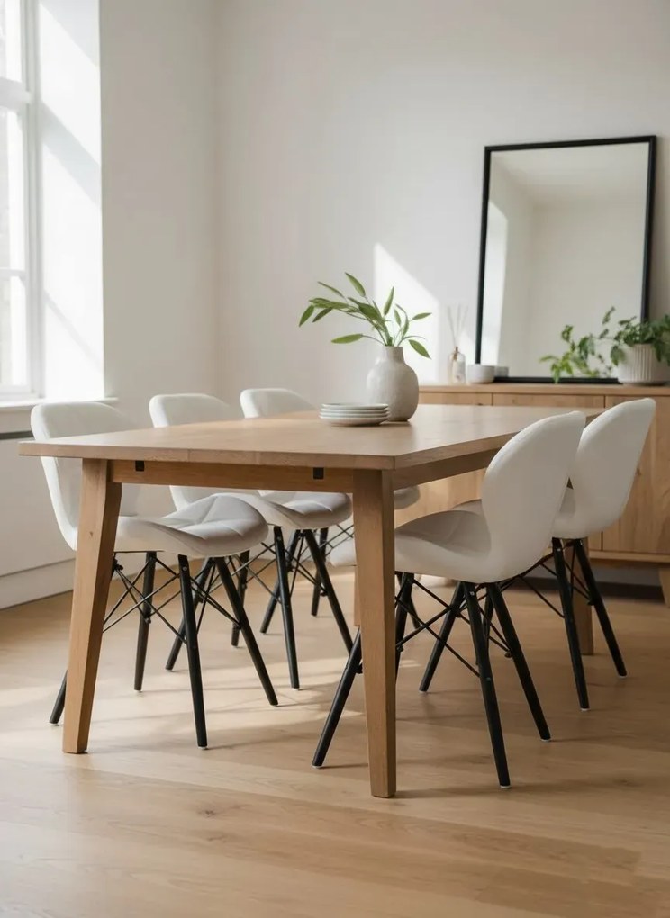 Białe tapicerowane krzesło kuchenne A4-E84