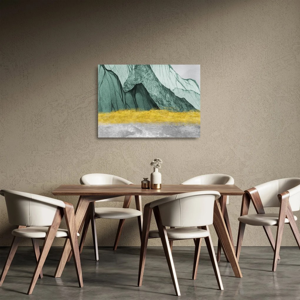 Obraz na szkle - Emerald Mountains N⁰2 (70x50 cm)