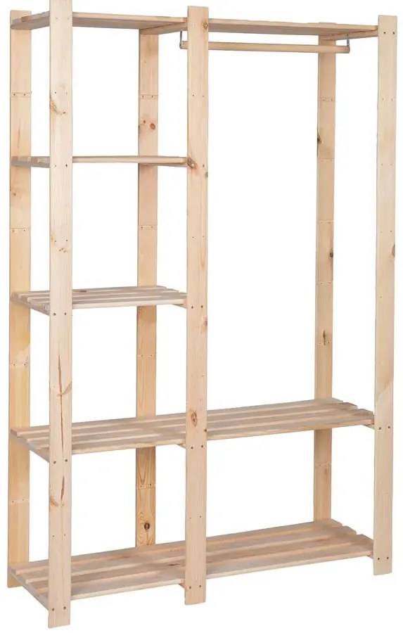 Regał drewniany na ubrania L5-W54