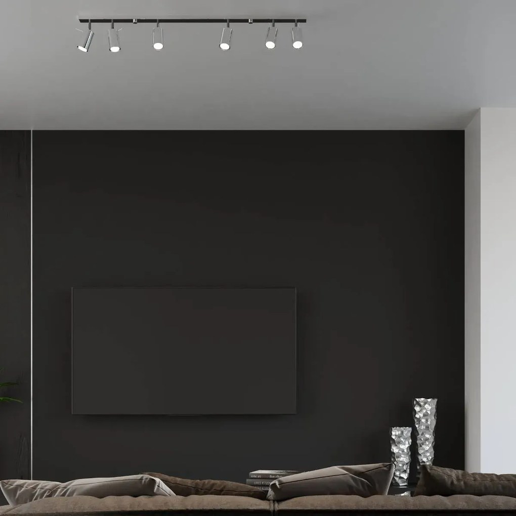 Listwa oświetleniowa 6 punktowa RING 6L chrom SOLLUX LIGHTING