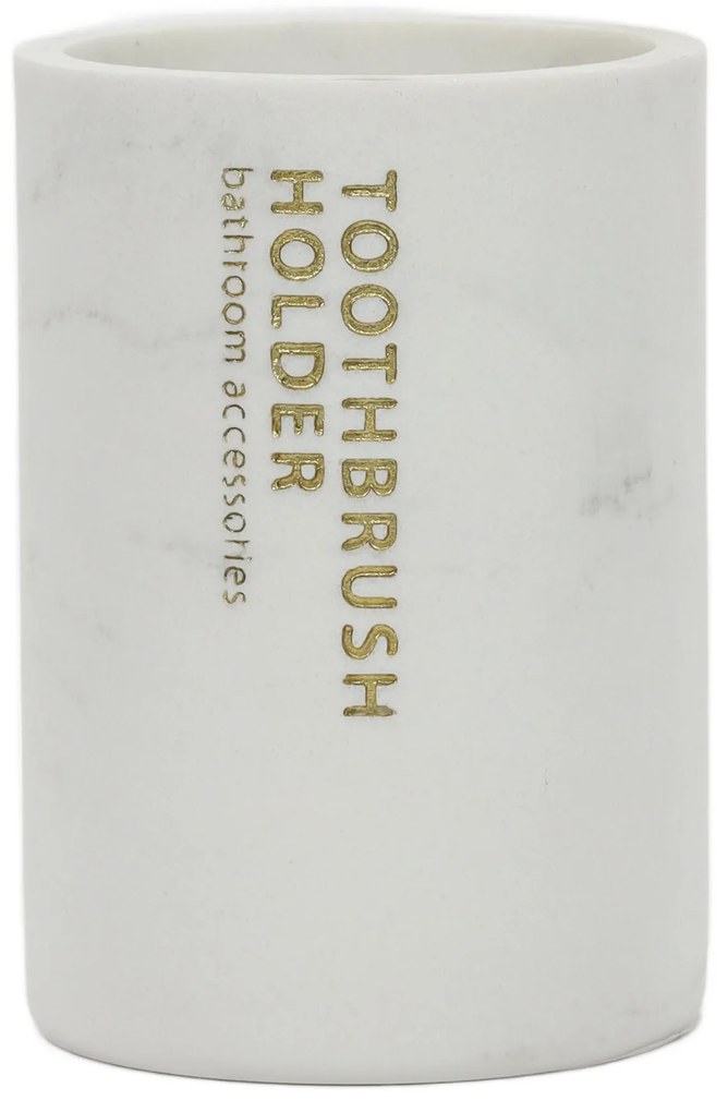 Kubek na szczoteczki z efektem marmuru