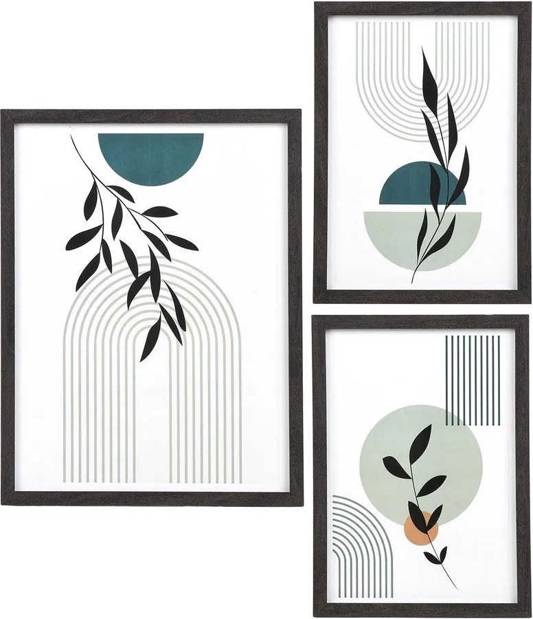 Czarne ramki zestaw 3 szt. ścienne 30x40 cm Aspen – House Nordic