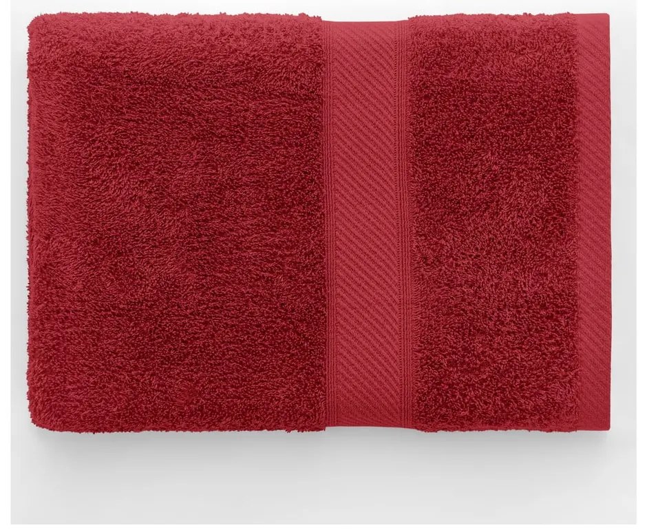 Czerwony ręcznik kąpielowy DecoKing Bamby Red, 70x140 cm
