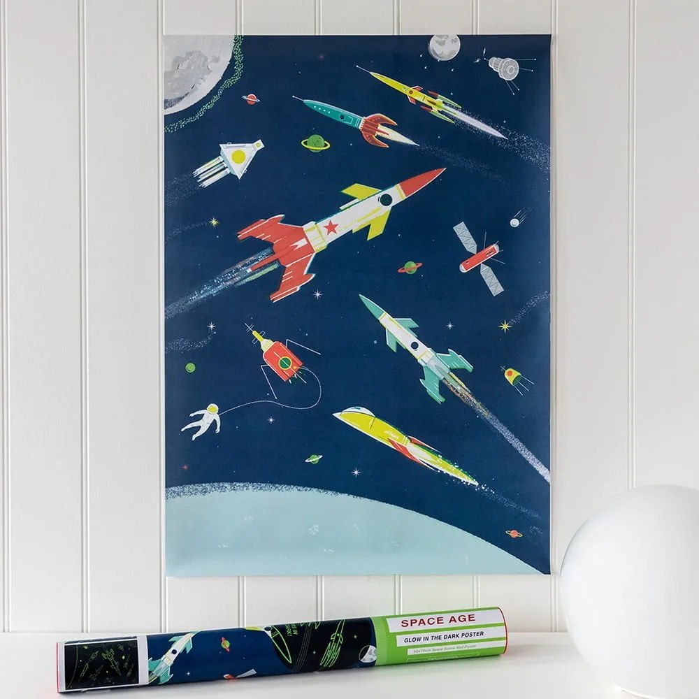 Dekoracja dziecięca Glow in the Dark Space Age – Rex London