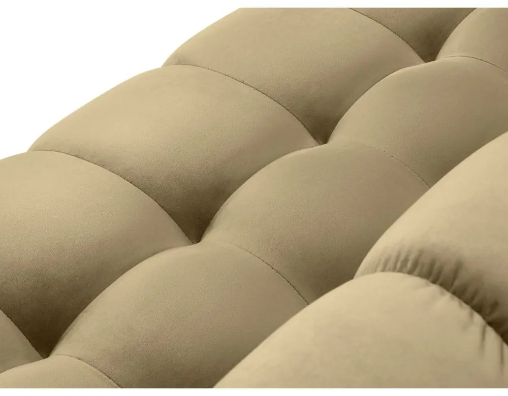 Beżowa aksamitna sofa Cosmopolitan Design Bali