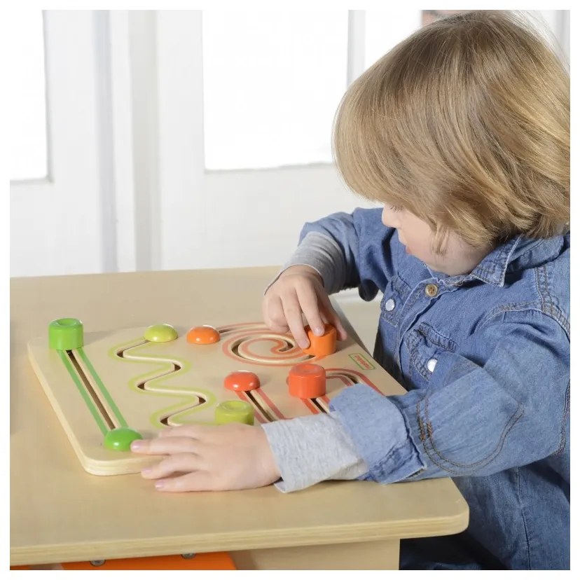 Masterkidz tablica edukacyjna gra przesuwna labirynt montessori