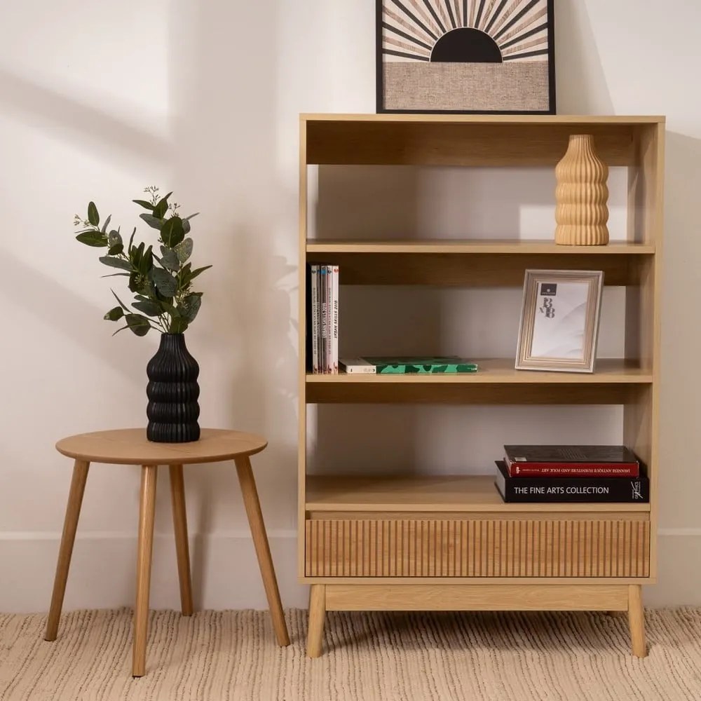 Regał w naturalnym kolorze 80x120x40 cm Naroa – Casa Selección