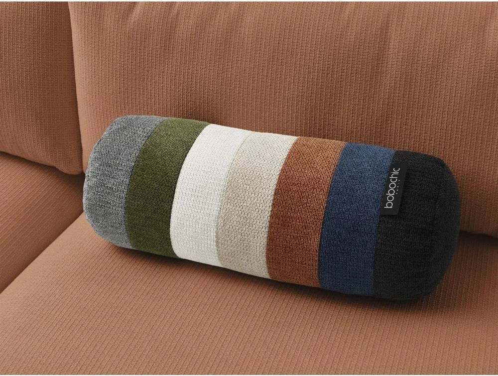 Pomarańczowa rozkładana sofa ze schowkiem 265 cm Ezechiel – Bobochic Paris