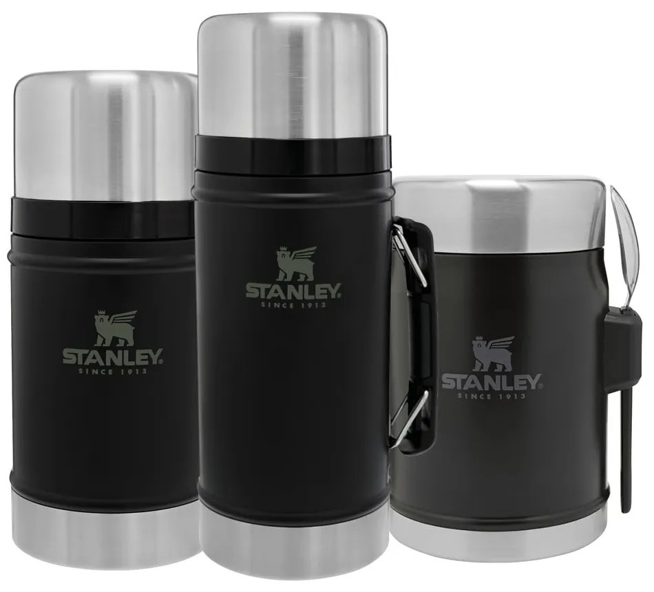 Czarny termos na jedzenie ze stali nierdzewnej 400 ml Legendary Classic Black – Stanley