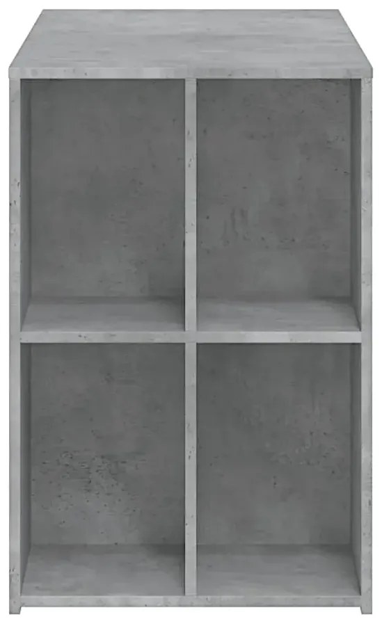 Szare biurko z regałem w kolorze beton - Jova