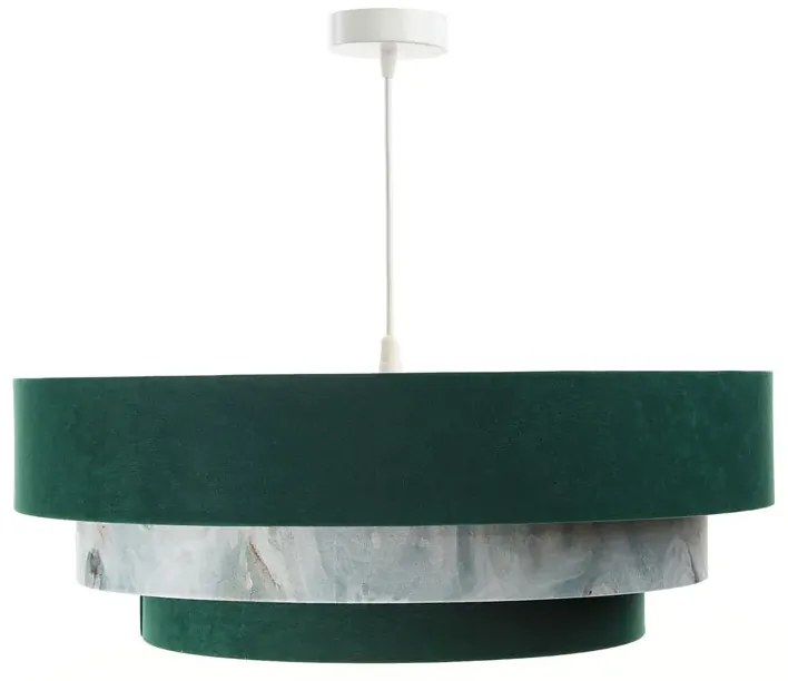 Zielono złota lampa wisząca z potrójnym kloszem S450 K1-F46