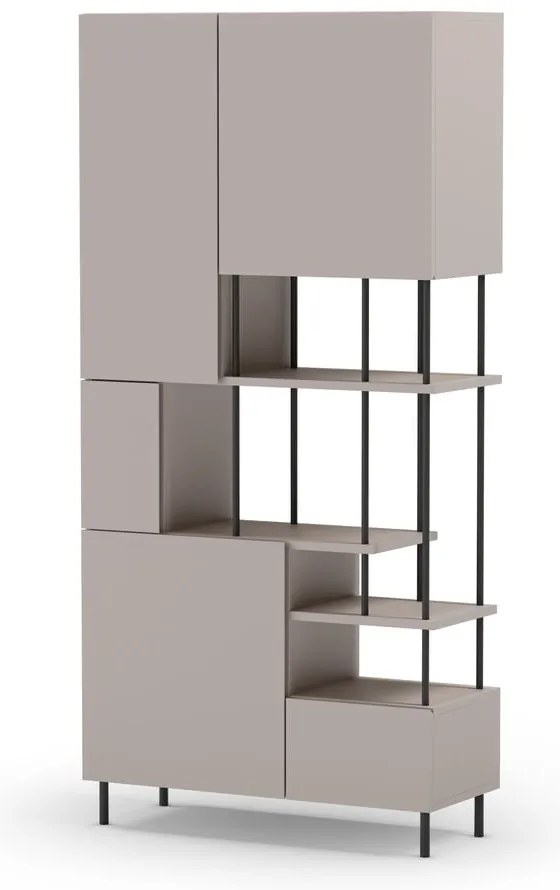 Kremowy regał 84x175 cm Perla – Marckeric
