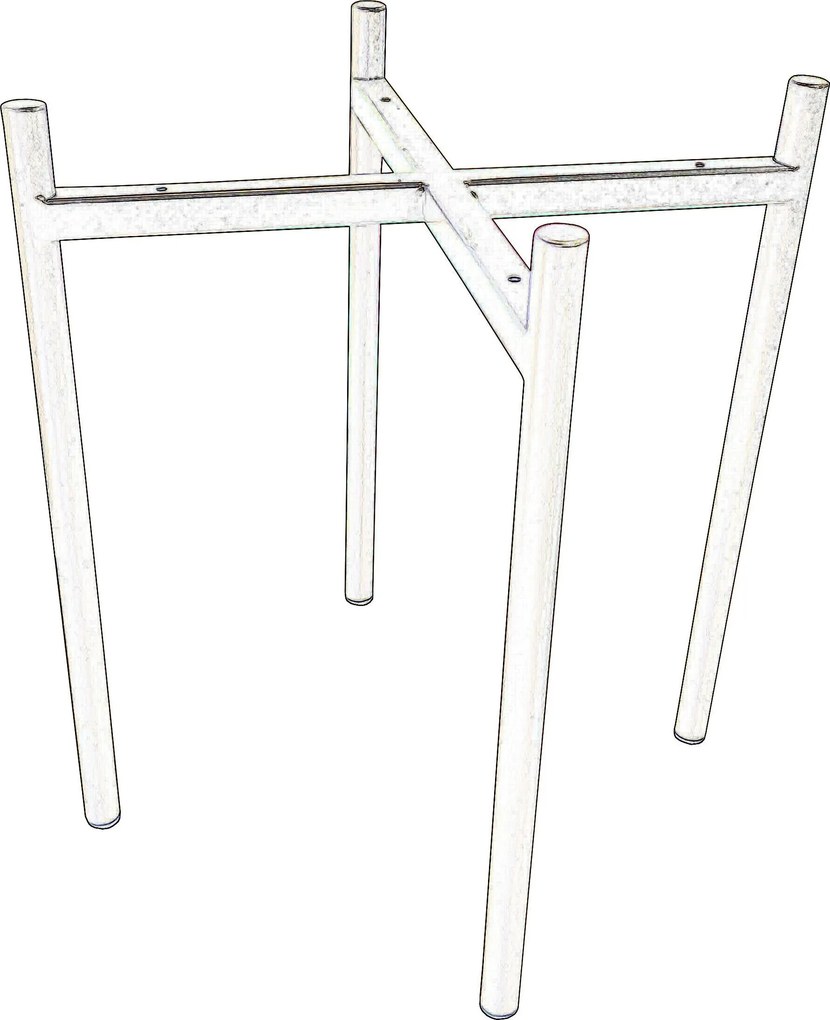 Taboret DIOR stelaż metalowy tkanina Welur : Kolor Stelaża - Biały, Kolor tkaniny - VELVET - MG19, Typ tkaniny - Velvet