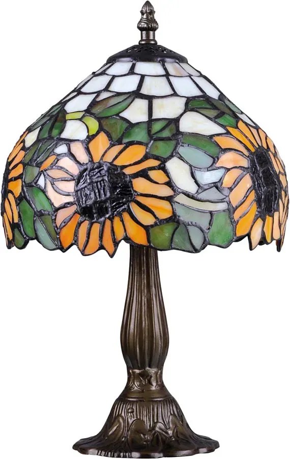 Lampa stołowa witrażowa - S941-Perla