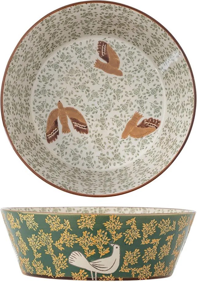 Zielona ceramiczna misa ø 28 cm Hezha – Bloomingville