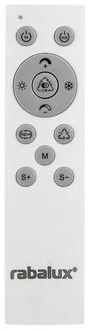 Rabalux 71399 funkcjonalna lampa sufitowa LED Serkan 43W, czarna/biała