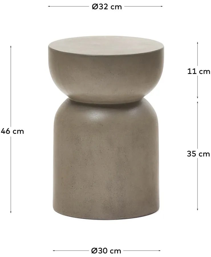 Okrągły stolik ogrodowy ø 32 cm Garbet – Kave Home