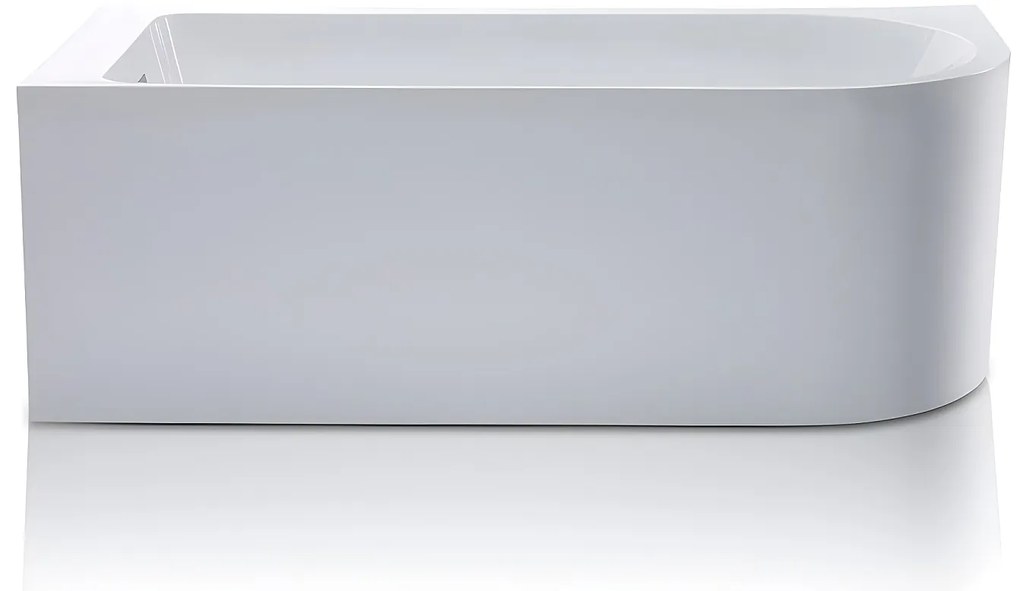 Narożna wanna - 240L -170 x 75 x 58cm - Biały - Narożnik lewostronny - ANIKA