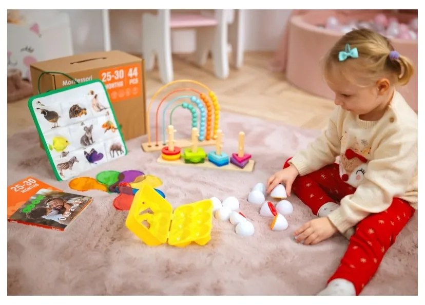 Tooky toy box pudełko xxl montessori edukacyjne 7w1 sensoryczne 25-30 mies.