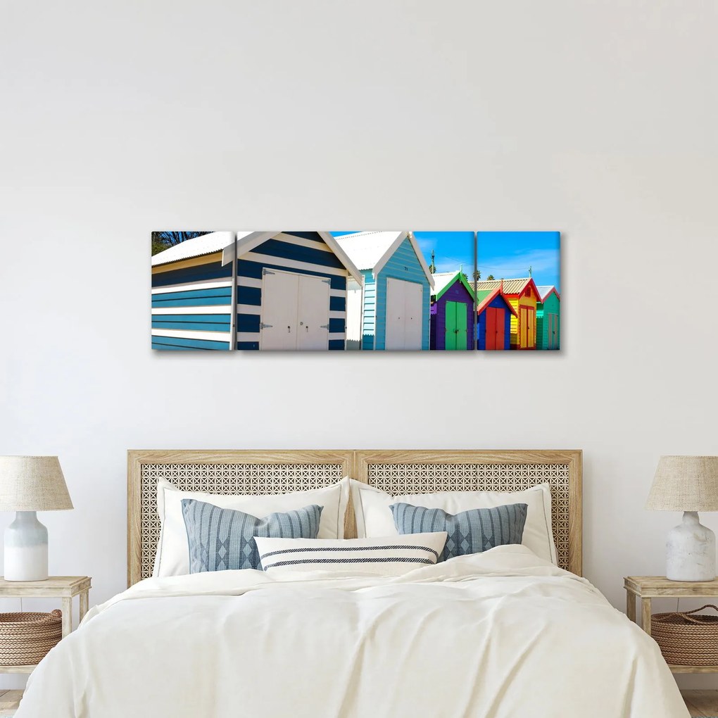 Obraz - Brighton Beach, Melbourne, Australia (170x50 cm)