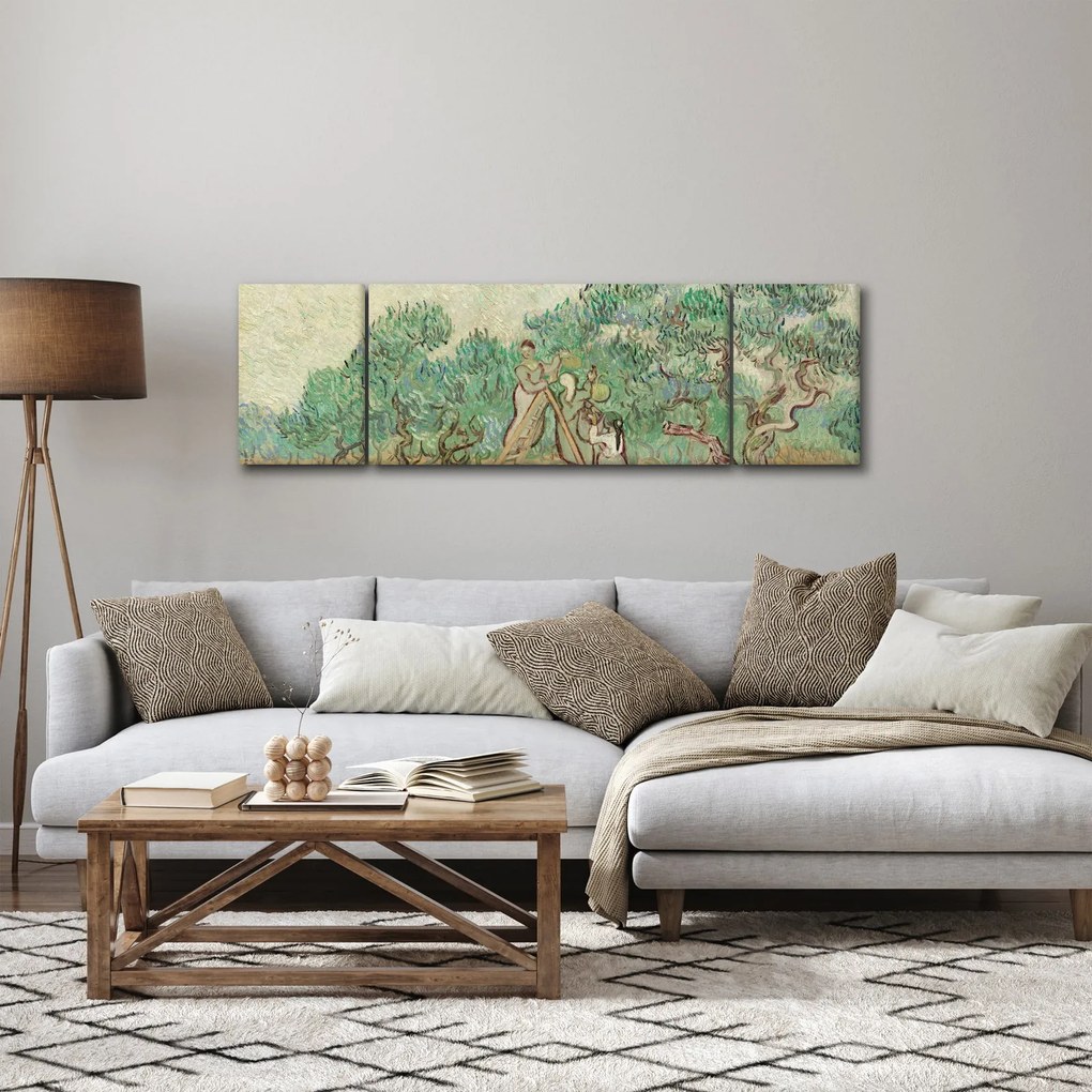 Obraz - Vincent van Gogh, The Olive Orchard, reprodukcje (170x50 cm)