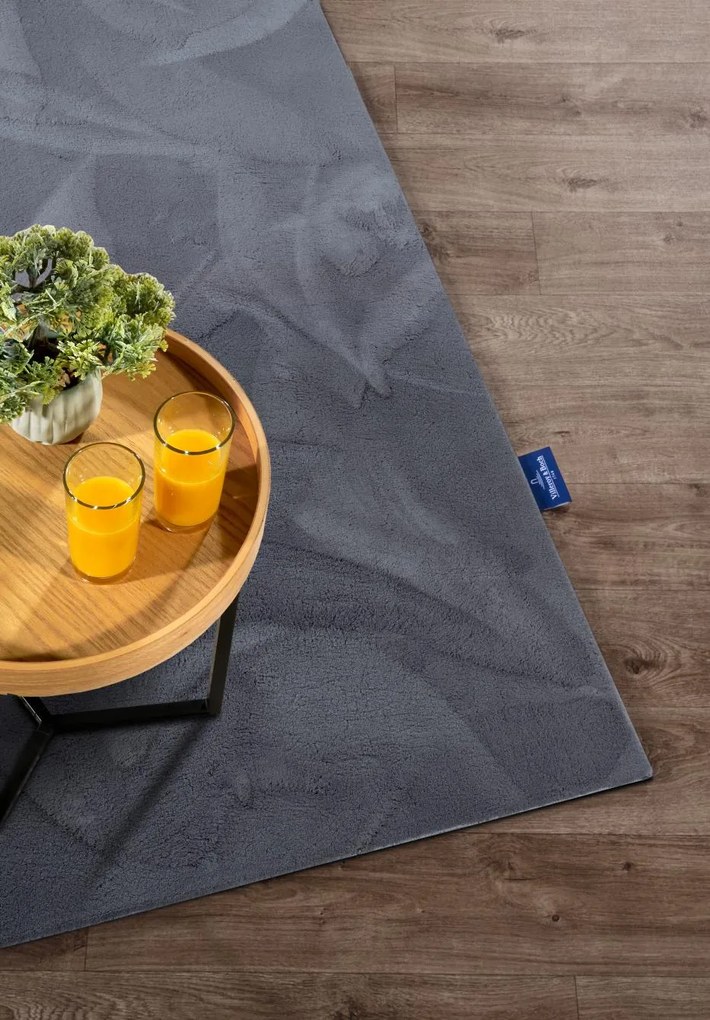 Dywan pluszowy Leon Villeroy & Boch antracytowy 80 cm x 150 cm