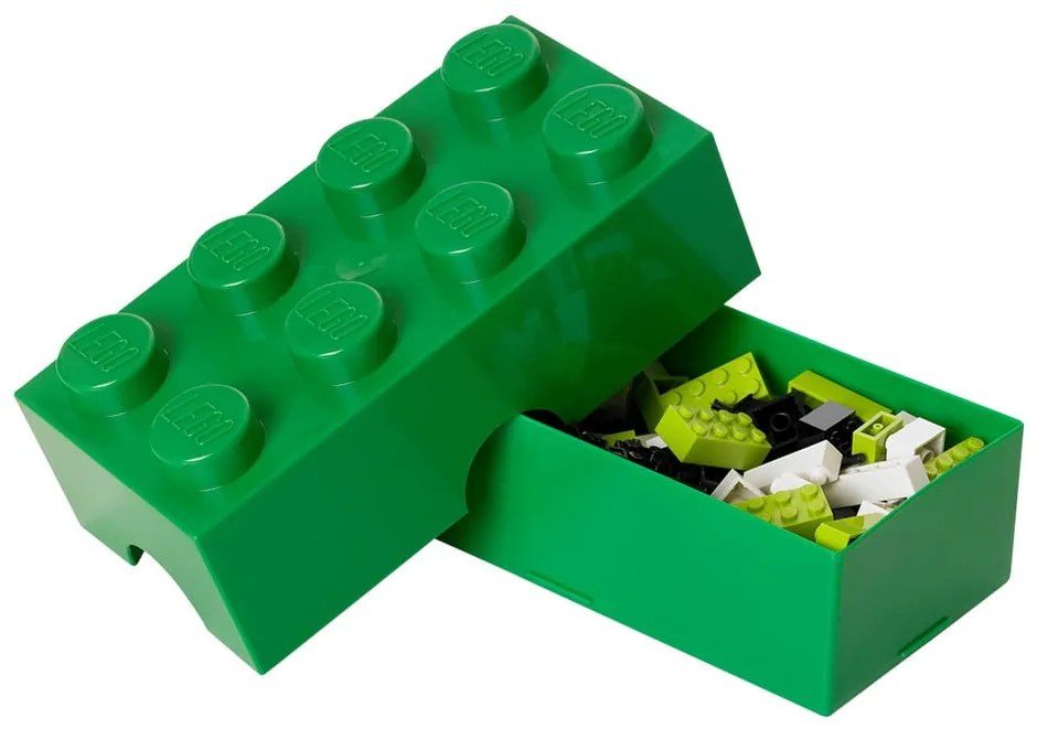 Ciemnozielony pojemnik śniadaniowy LEGO®