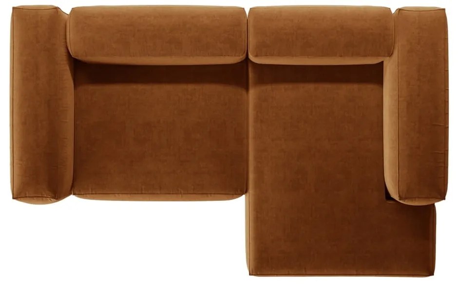 Ceglasty narożnik (prawostronny/z szezlongiem) Bergano – Cosmopolitan Design