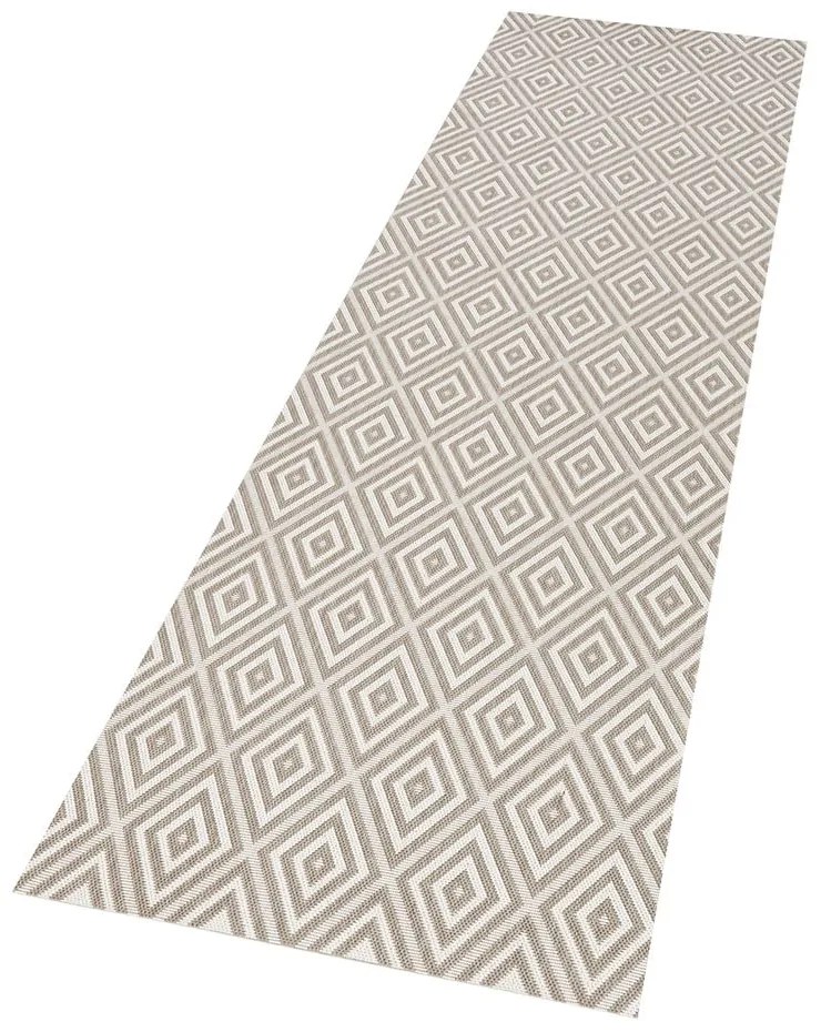 Szary chodnik odpowiedni na zewnątrz NORTHRUGS Karo, 80x200 cm