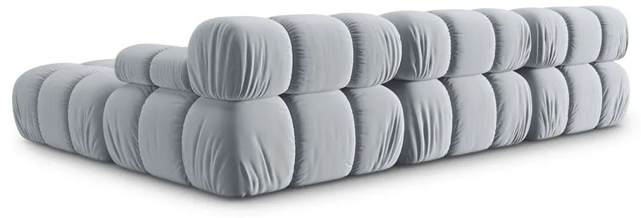 Jasnoniebieski aksamitny narożnik (prawostronny) Bellis – Micadoni Home
