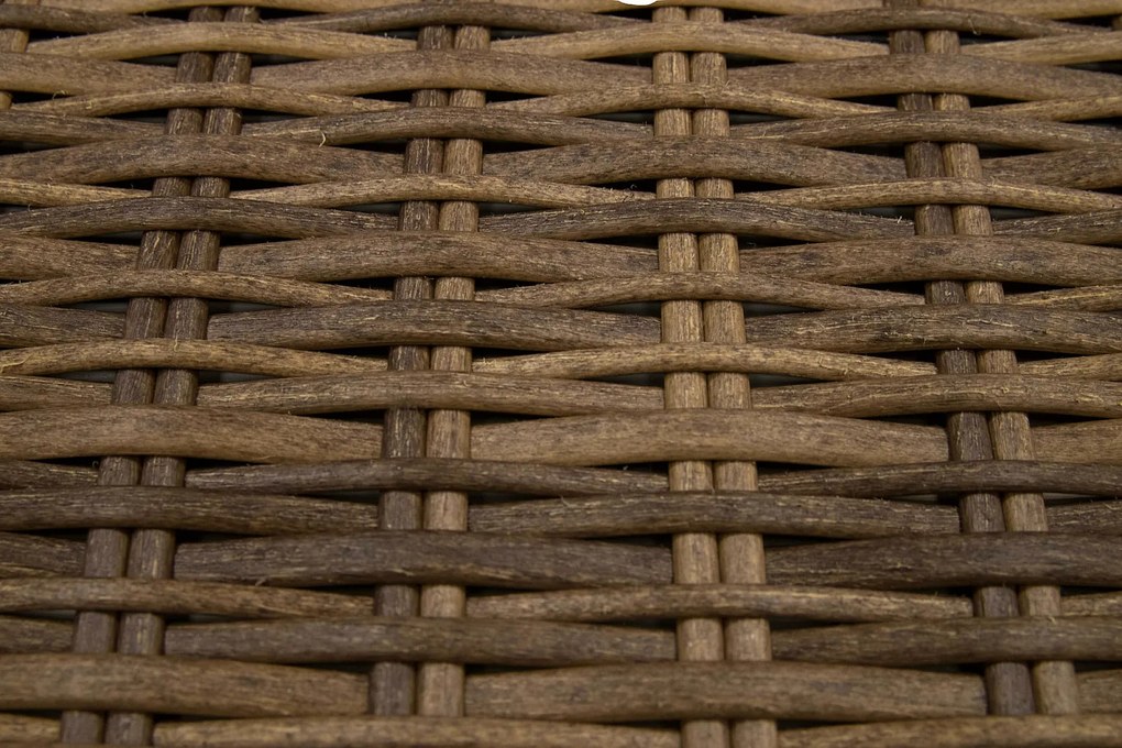 Rattanowy zestaw modułowy BORNEO LUXURY dla 4 osób (brązowy)